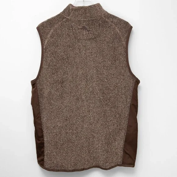 Tommy Bahama Cascade Cozy Vest Fall Outdoor Expresso Brown Size Medium - Picture 2 of 5